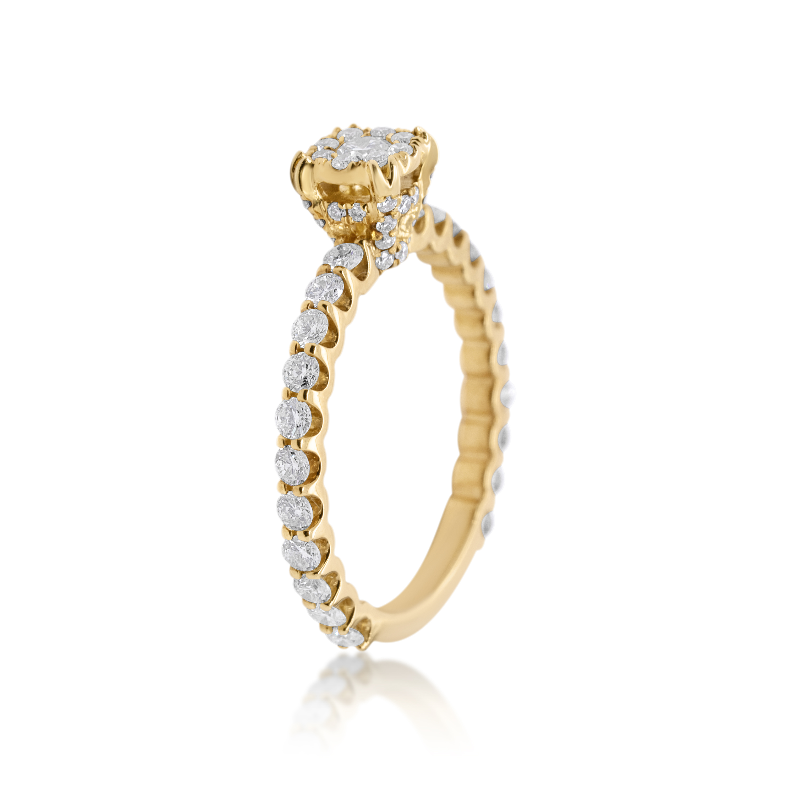 Diamond Ring 0.95 ct. 14K Yellow Gold